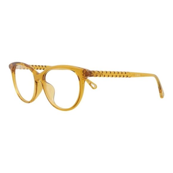 Chloé Womens Cat Eye Yellow Yellow Transparent Fashion Designer Eyewear - Picture 2 of 4